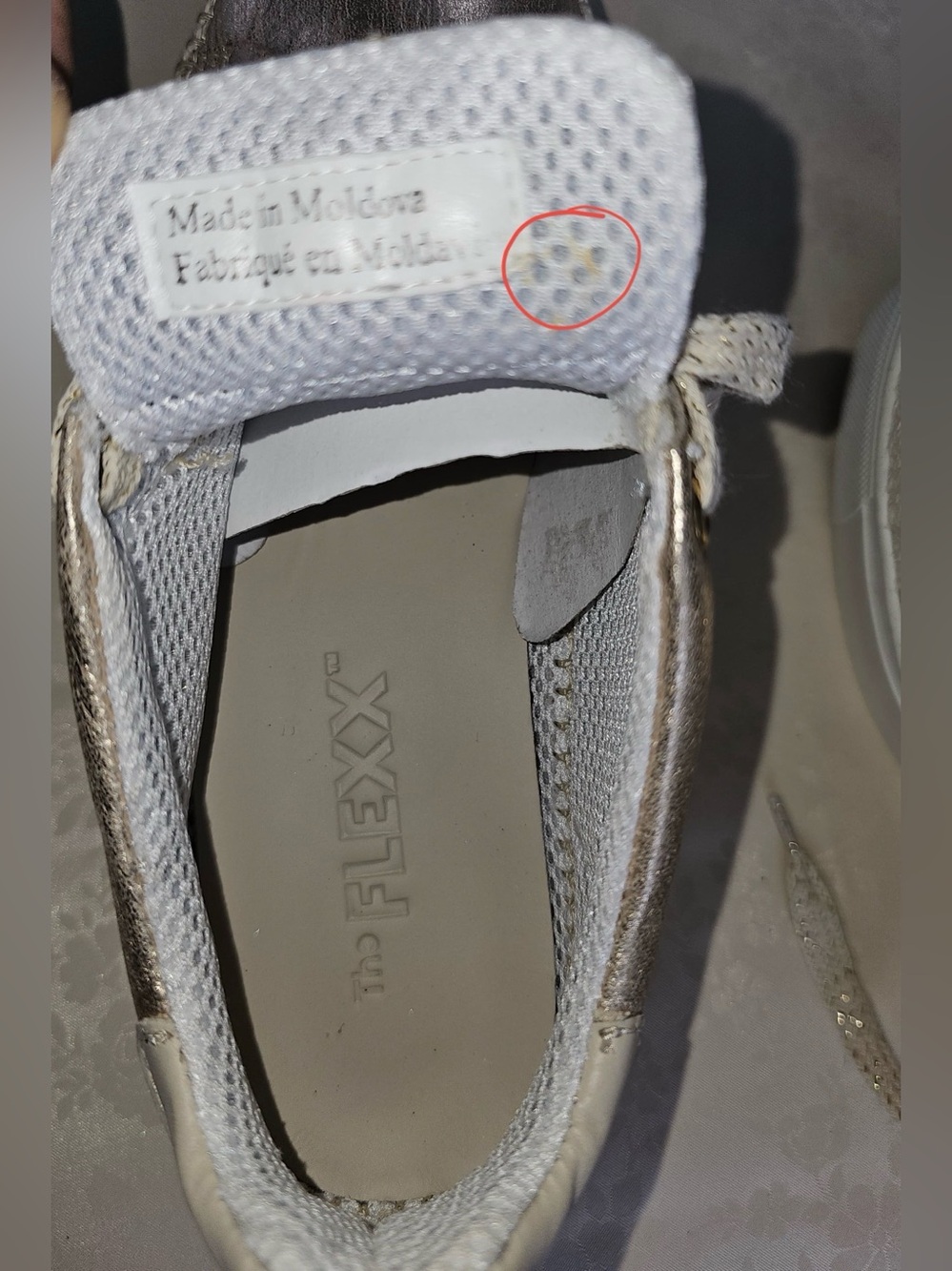 ✨ The FLEXX Metallic Gold Platform Espadrille Sneakers Size 6.5 / EU 37.5 - Picture 6 of 9